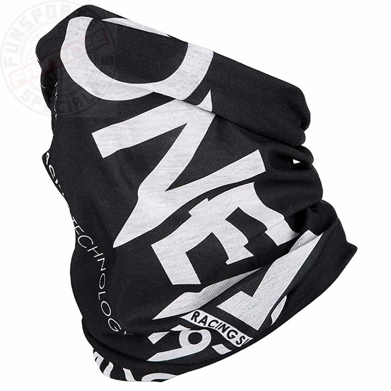 oneal-neckwarmer-solid-black-white- Darke Cycles